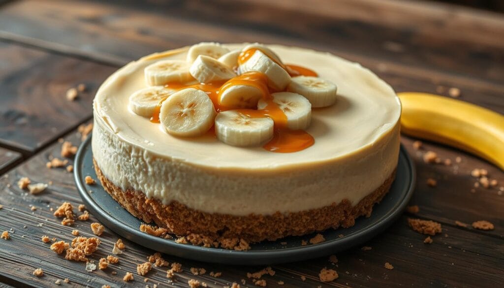 Chilled Banana Cheesecake