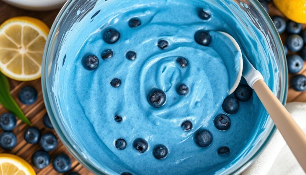 blueberry cake batter