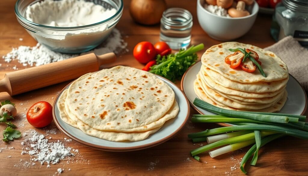 moo shu pancake preparation