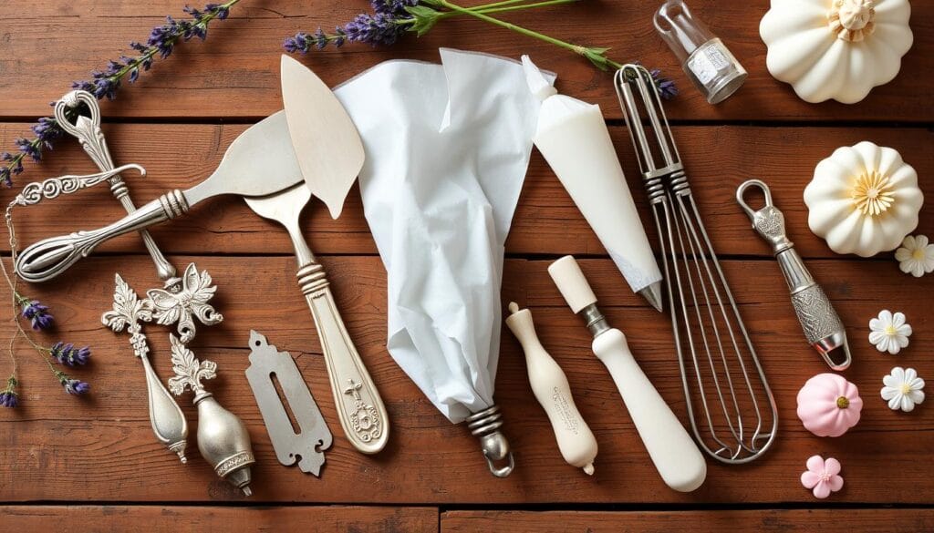 vintage cake decorating tools