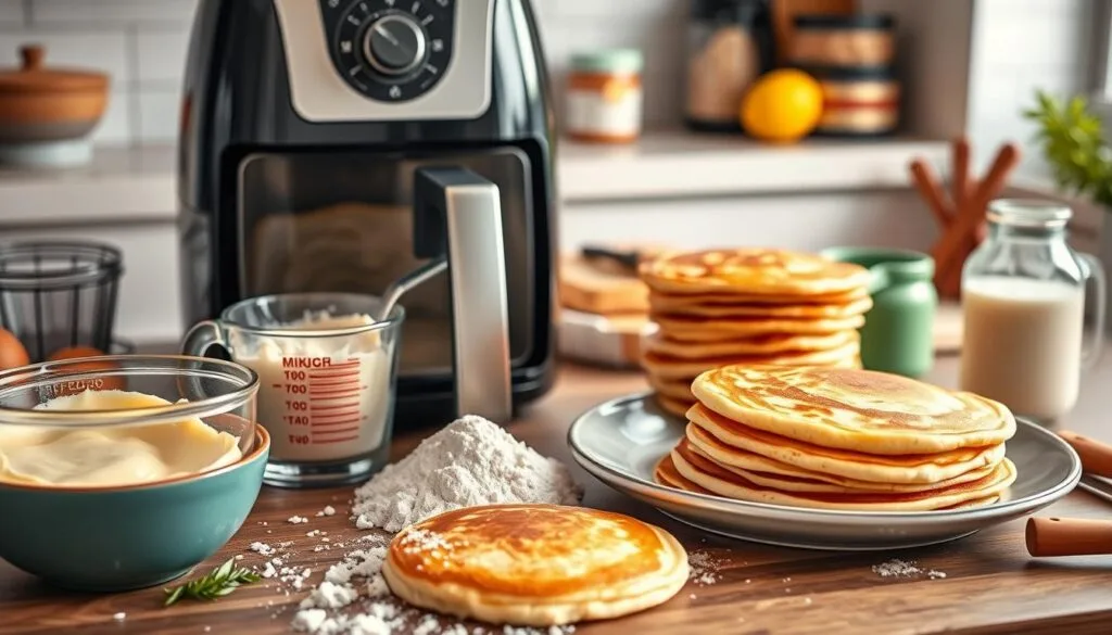 Air Fryer Pancakes Preparation