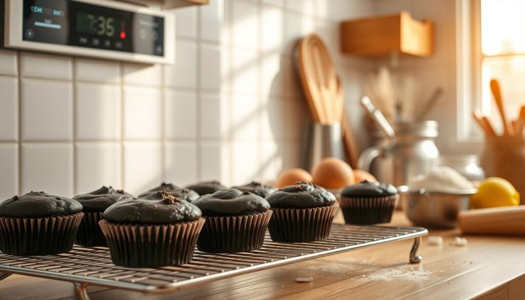 Black Bottom Cupcake Baking Temperature