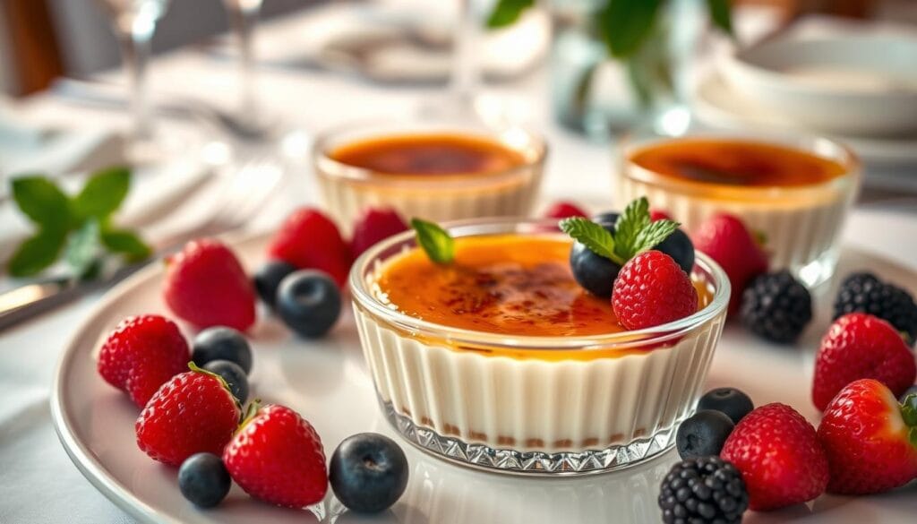 Cheesecake Brûlée Presentation