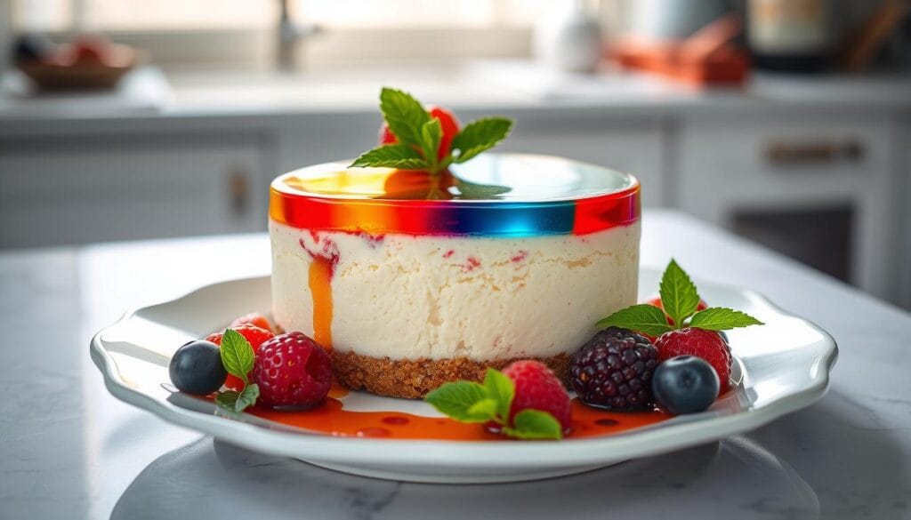 Chilled cheesecake