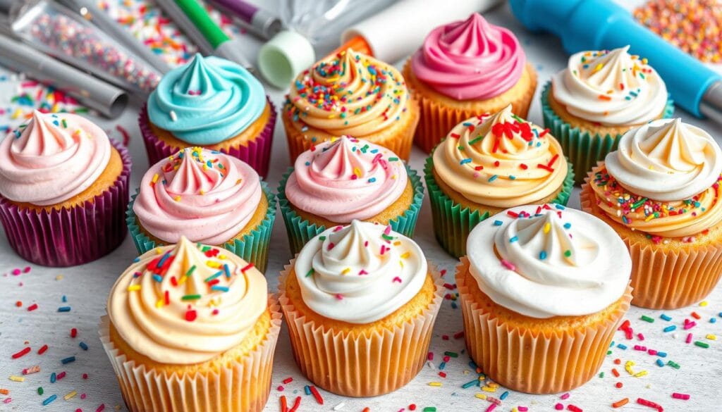 Sprinkle Cupcake Decoration Techniques