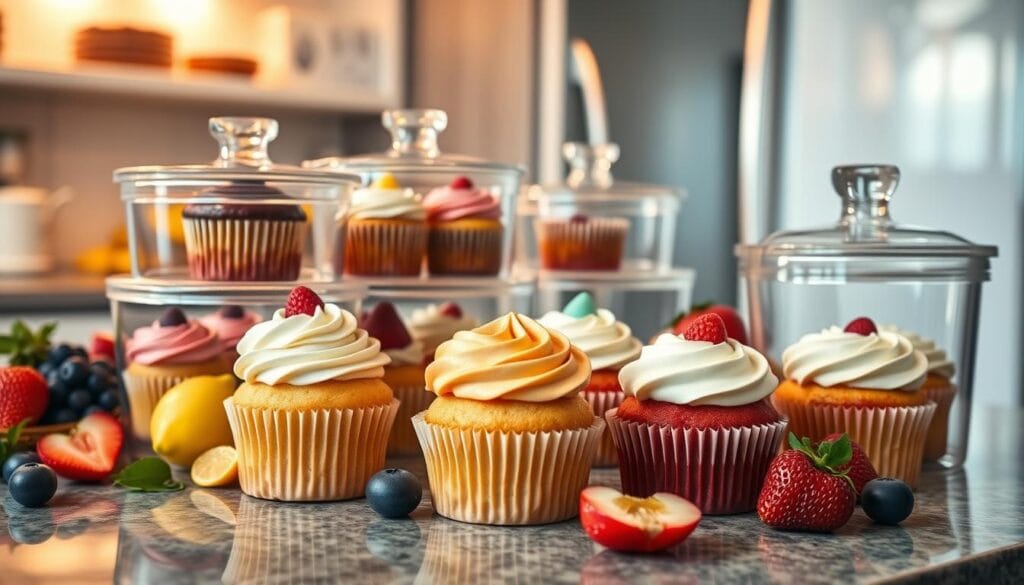 Storing cupcakes