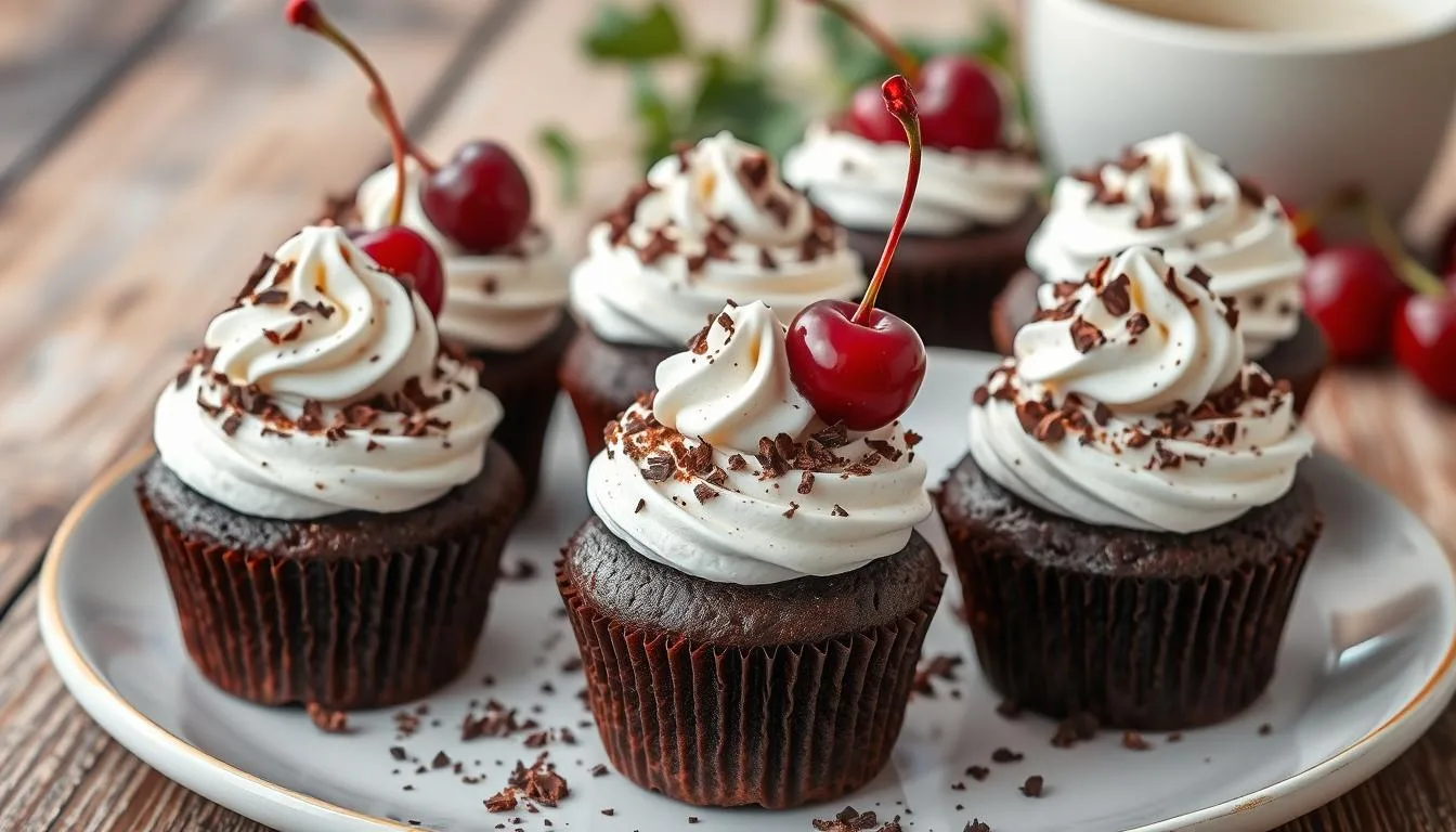 black forest cupcakes​