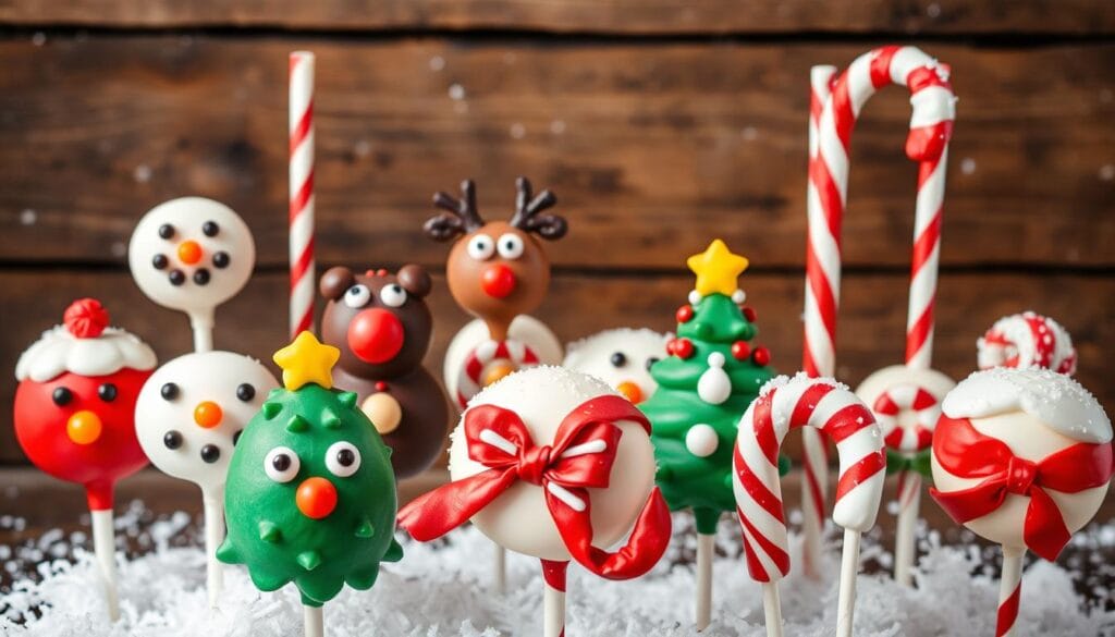 christmas cake pops