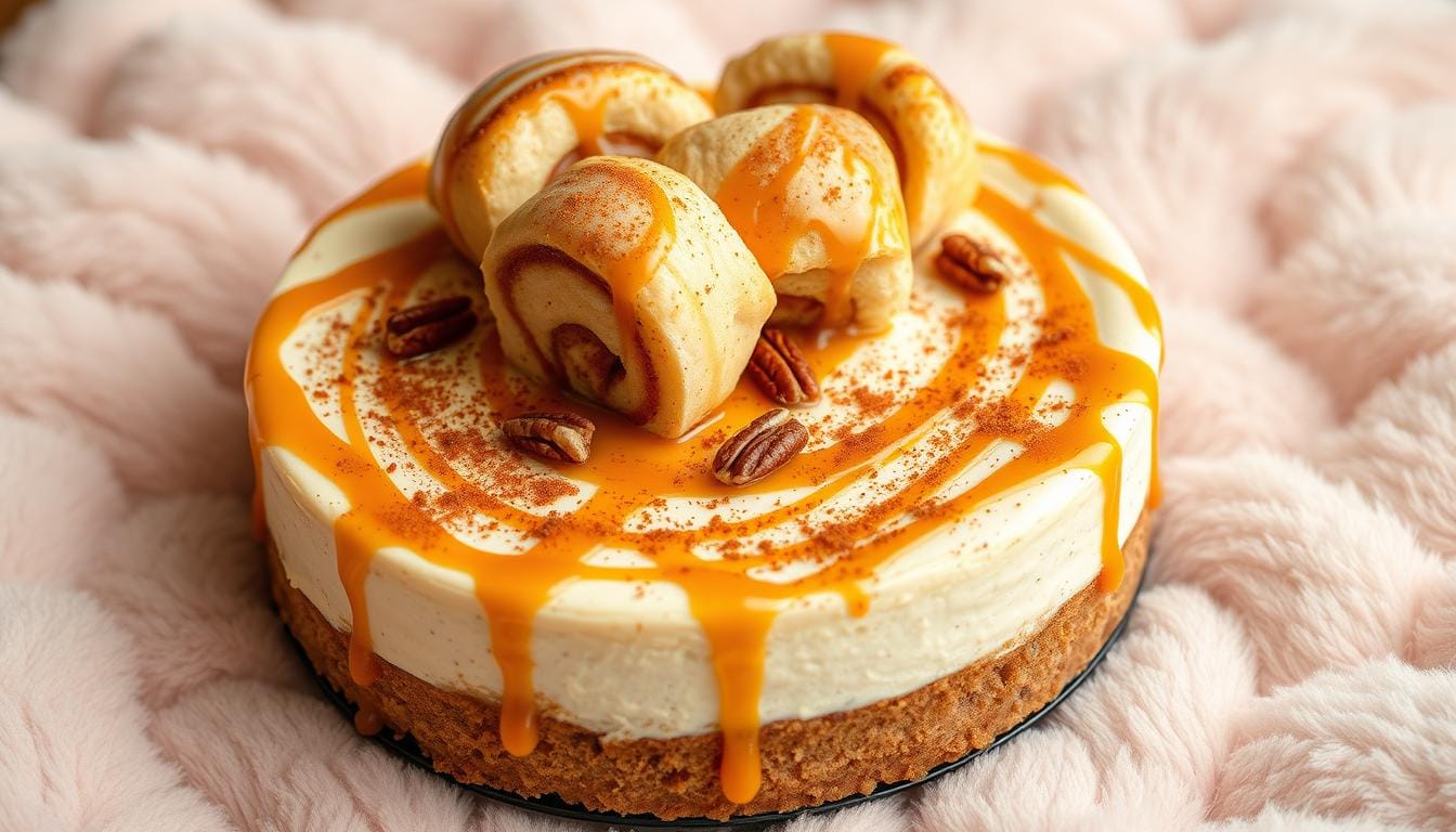 cinnamon roll cheesecake