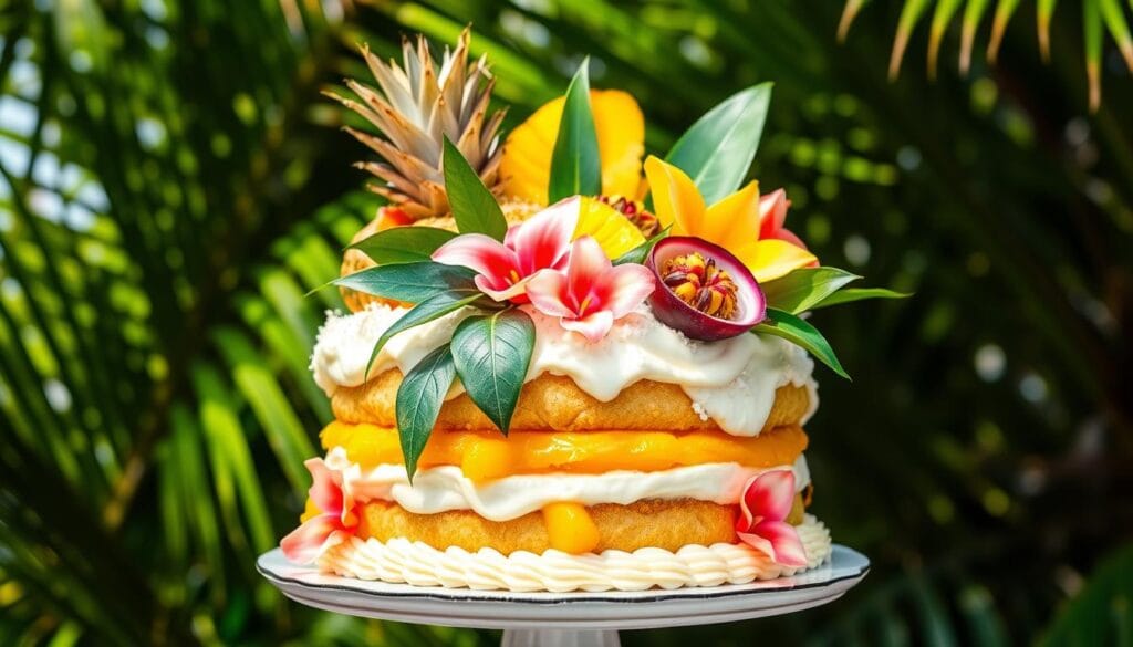 tropical bliss cake design