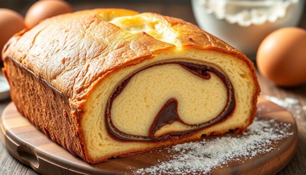 Basque Cheesecake Loaf Swirl Technique