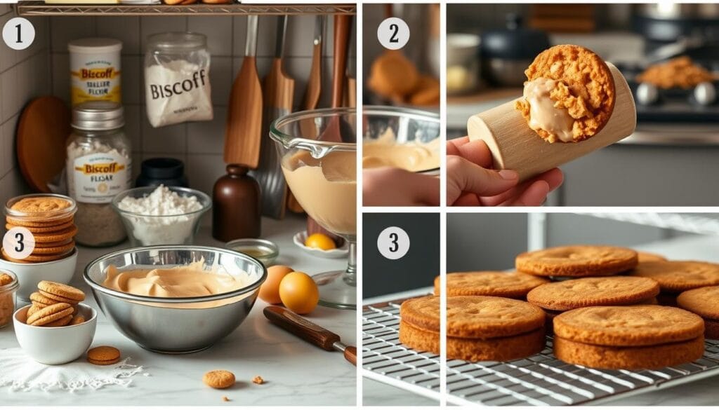 Biscoff Cake Baking Process