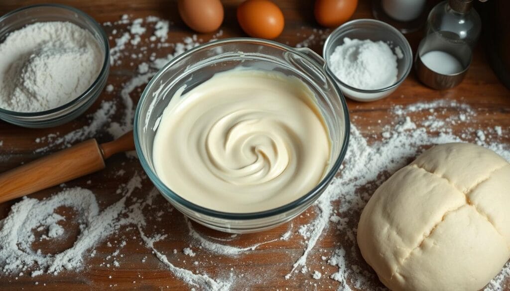 Cheesecake Bread Dough Preparation