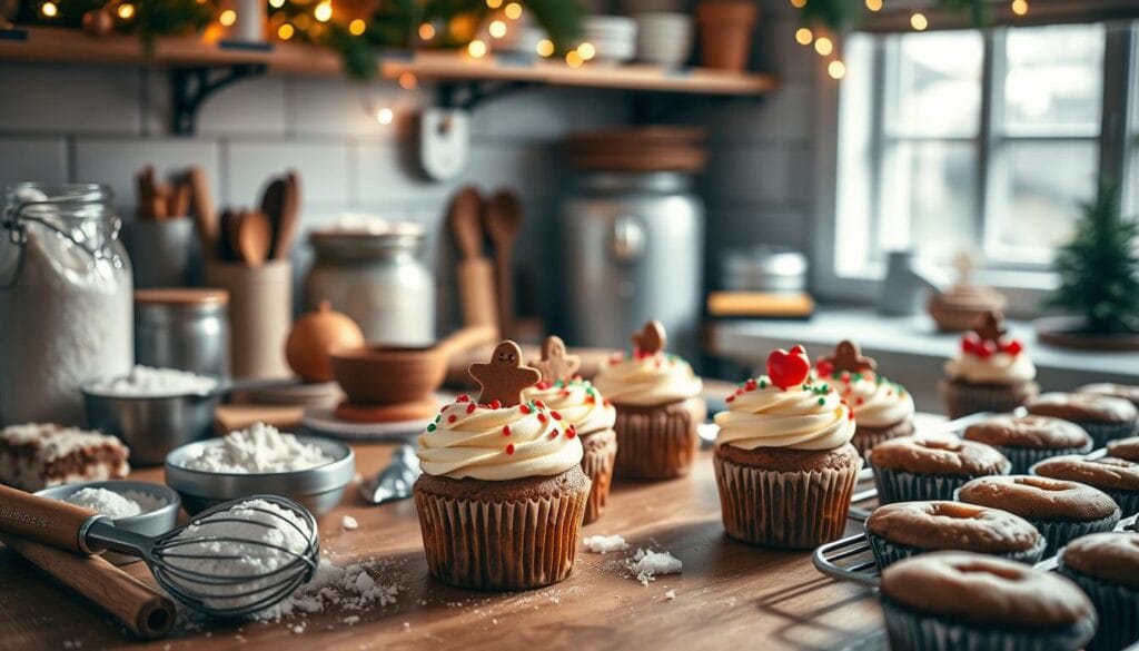 Gingerbread Cupcakes Holiday Baking